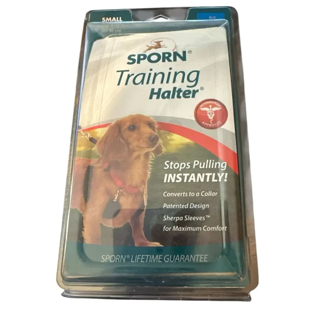 Sporn Training Halter No Pull Dog Harness Small Dogs Blue neck 9-12